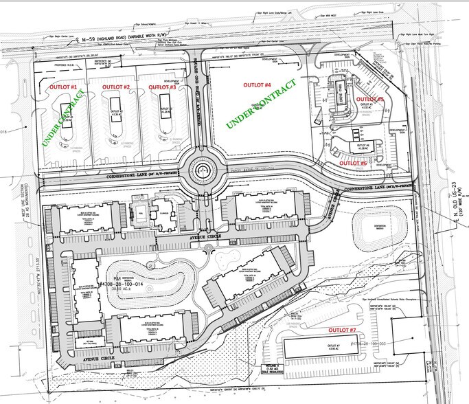 Old Us 23, Hartland, MI à vendre - Plan de site – Image 2 sur 2