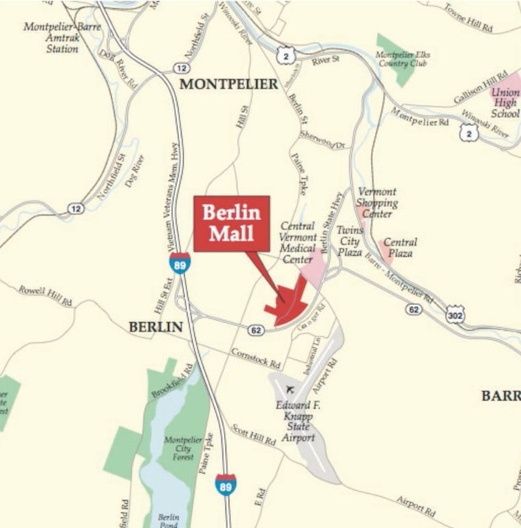 282 Berlin Mall Rd, Berlin, VT à louer Carte– Image 1 sur 2