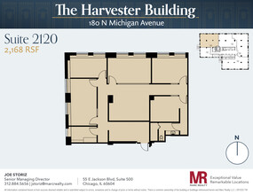 180 N Michigan Ave, Chicago, IL à louer Plan d’étage– Image 1 sur 9