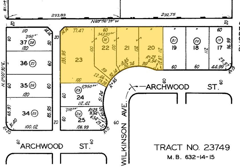 6717 Wilkinson Ave, North Hollywood, CA à vendre - Plan cadastral – Image 3 sur 3
