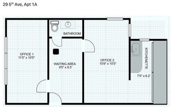 29 Fifth Ave, New York, NY à louer Plan d’étage– Image 1 sur 4