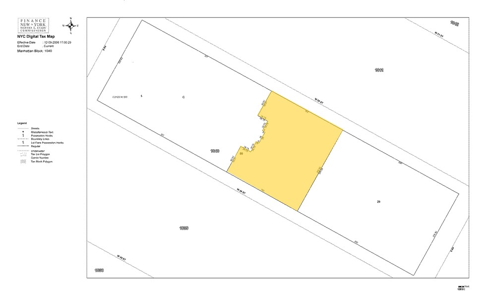 322-348 W 50th St, New York, NY à louer - Plan cadastral – Image 3 sur 3