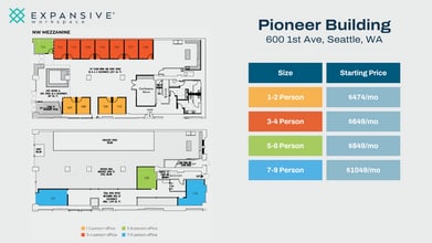 600 1st Ave, Seattle, WA à louer Plan d’étage– Image 1 sur 4