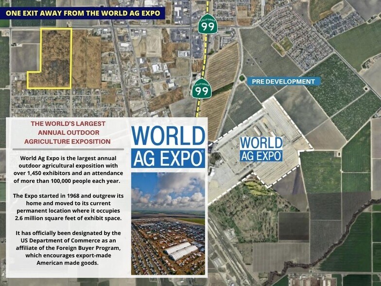 Paige Ave, Tulare, CA à vendre - Aérien – Image 3 sur 3