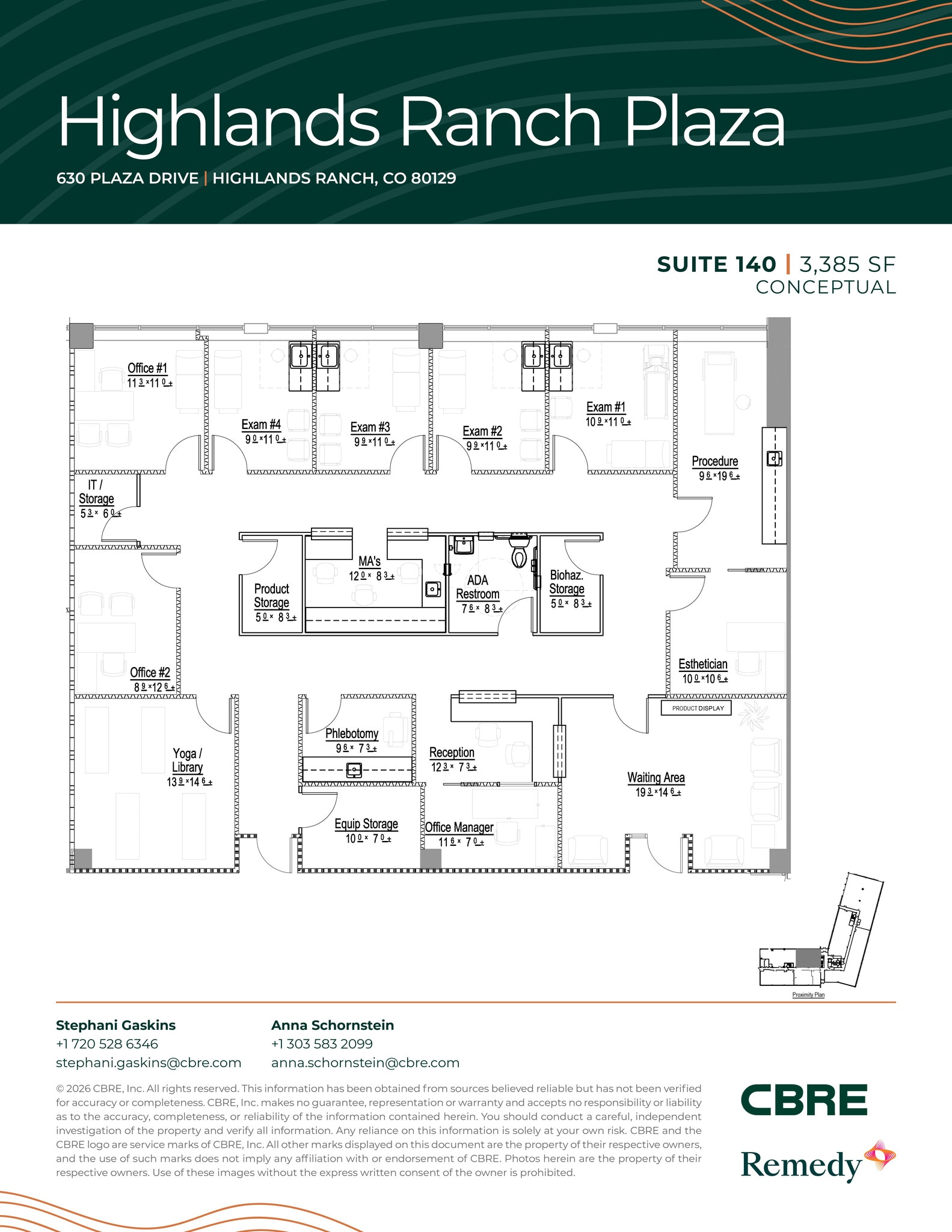 630 Plaza Dr, Highlands Ranch, CO à louer Plan d’étage– Image 1 sur 12