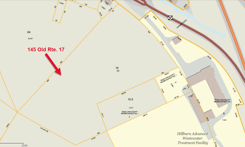 145 State Highway 17, Hillburn, NY à vendre - Plan cadastral – Image 2 sur 4
