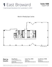 1 E Broward Blvd, Fort Lauderdale, FL à louer Plan d’étage– Image 2 sur 10