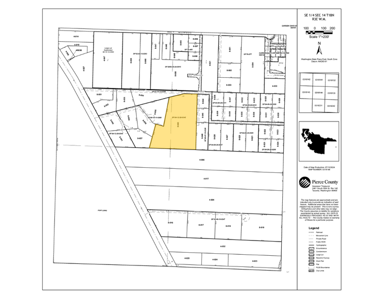 23501 Mountain Hwy, Spanaway, WA à vendre - Plan cadastral – Image 2 sur 2