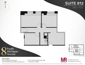 8 S Michigan Ave, Chicago, IL à louer Plan d’étage– Image 1 sur 6