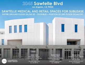 Plus de détails pour 2045 Sawtelle Blvd, Los Angeles, CA - Médical, Local commercial à louer