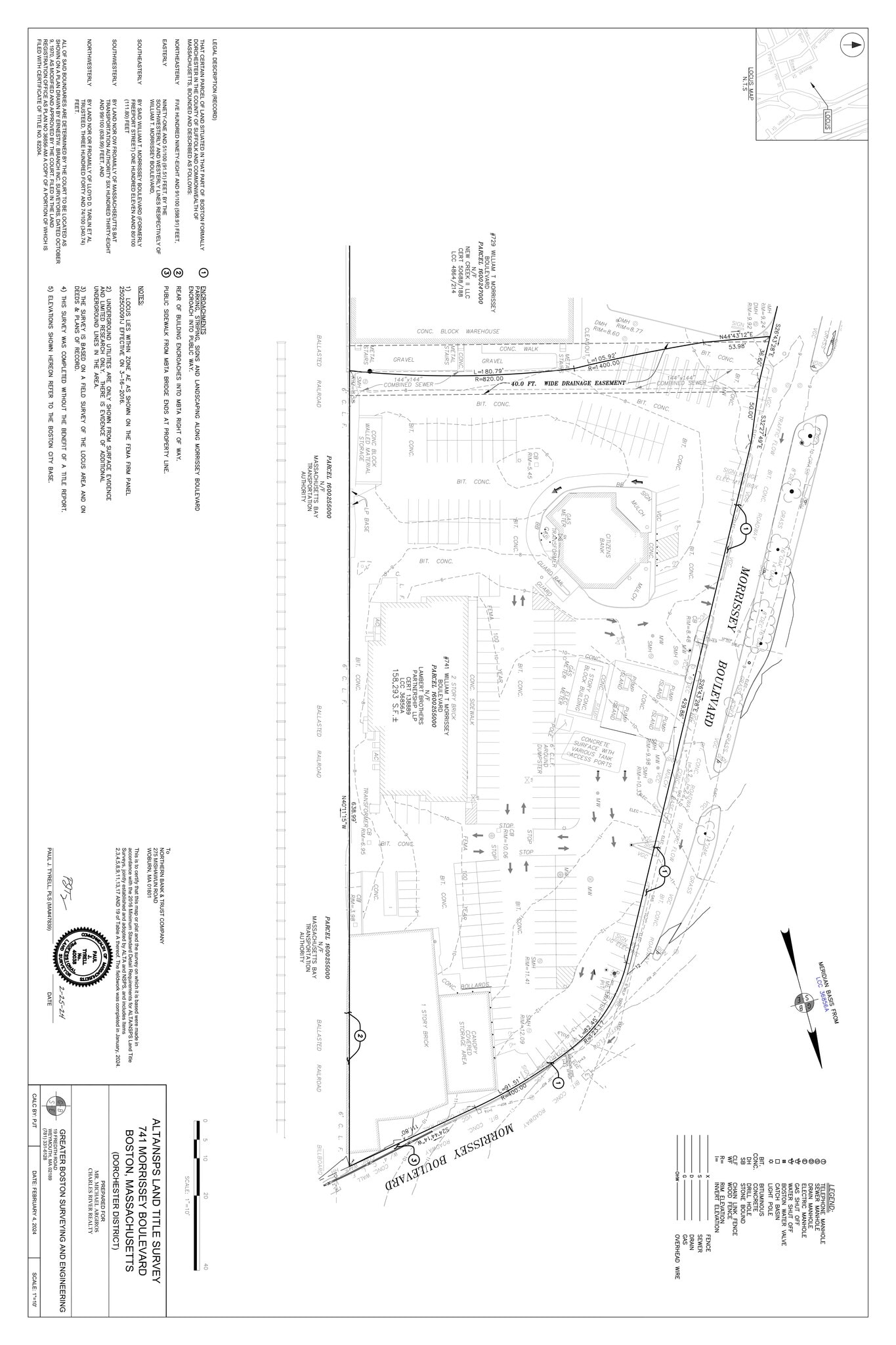 725-729 William T Morrissey Blvd, Dorchester, MA à louer Plan de site– Image 1 sur 1
