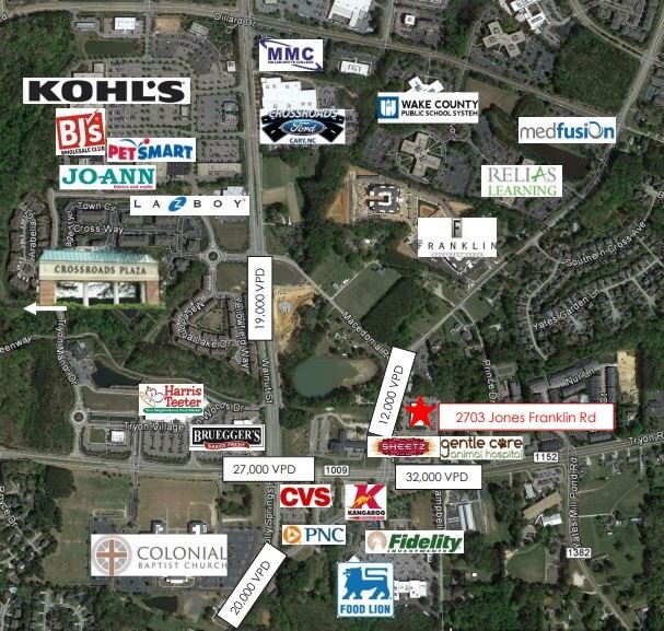 2703 Jones Franklin Rd, Cary, NC à louer - Aérien – Image 3 sur 5
