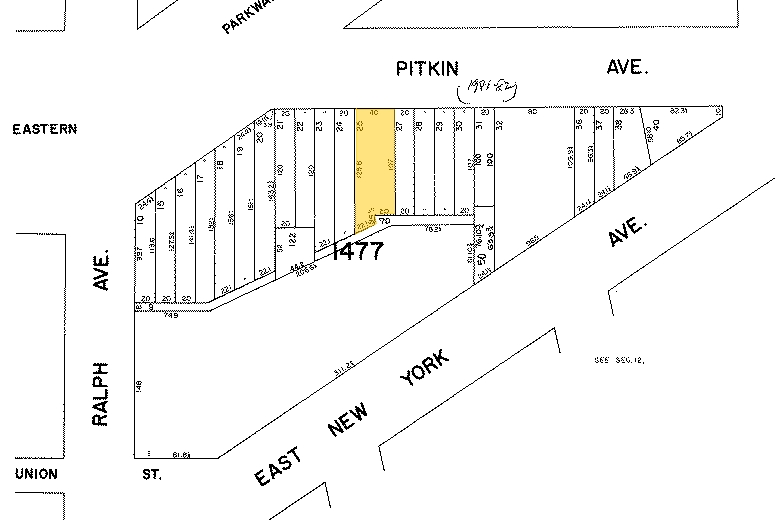 1406 Pitkin Ave, Brooklyn, NY à vendre - Plan cadastral – Image 3 sur 3