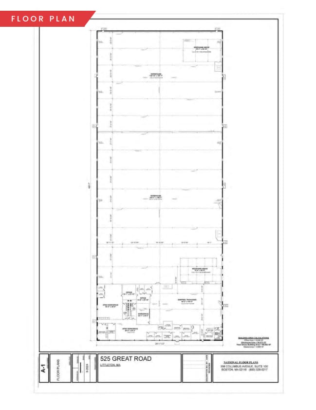 525 Great Rd, Littleton, MA à vendre Plan d’étage– Image 1 sur 1