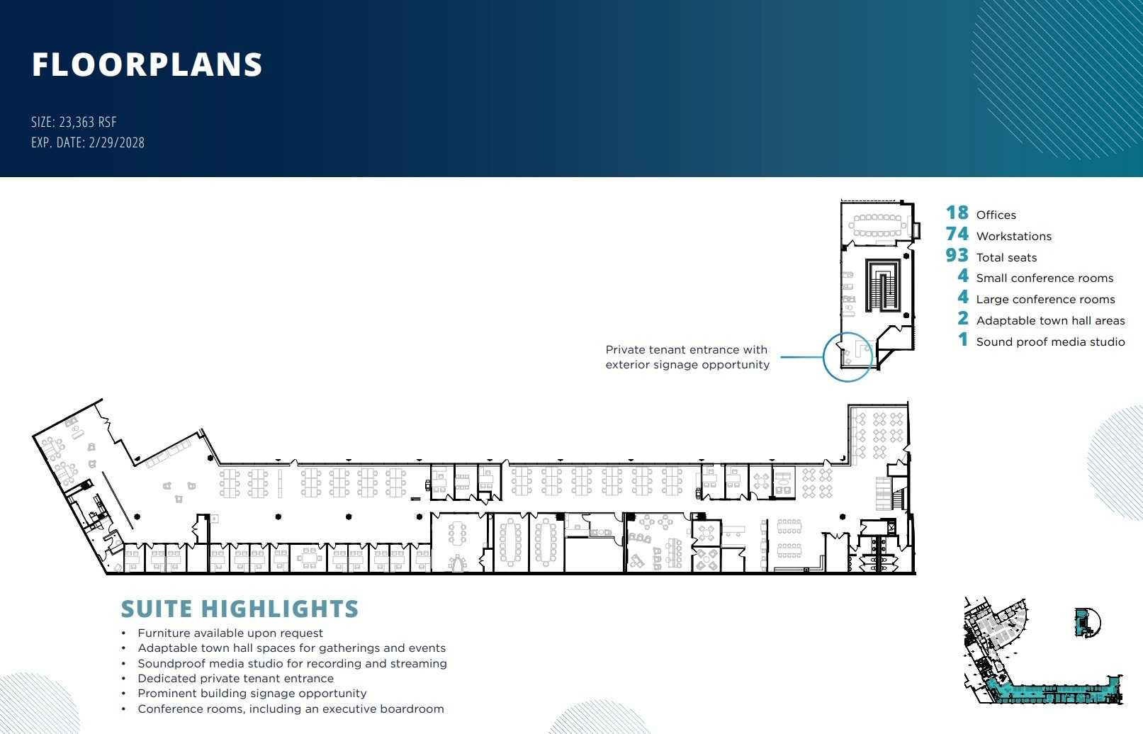 100 Matsonford Rd, Radnor, PA à louer Plan d’étage– Image 1 sur 1