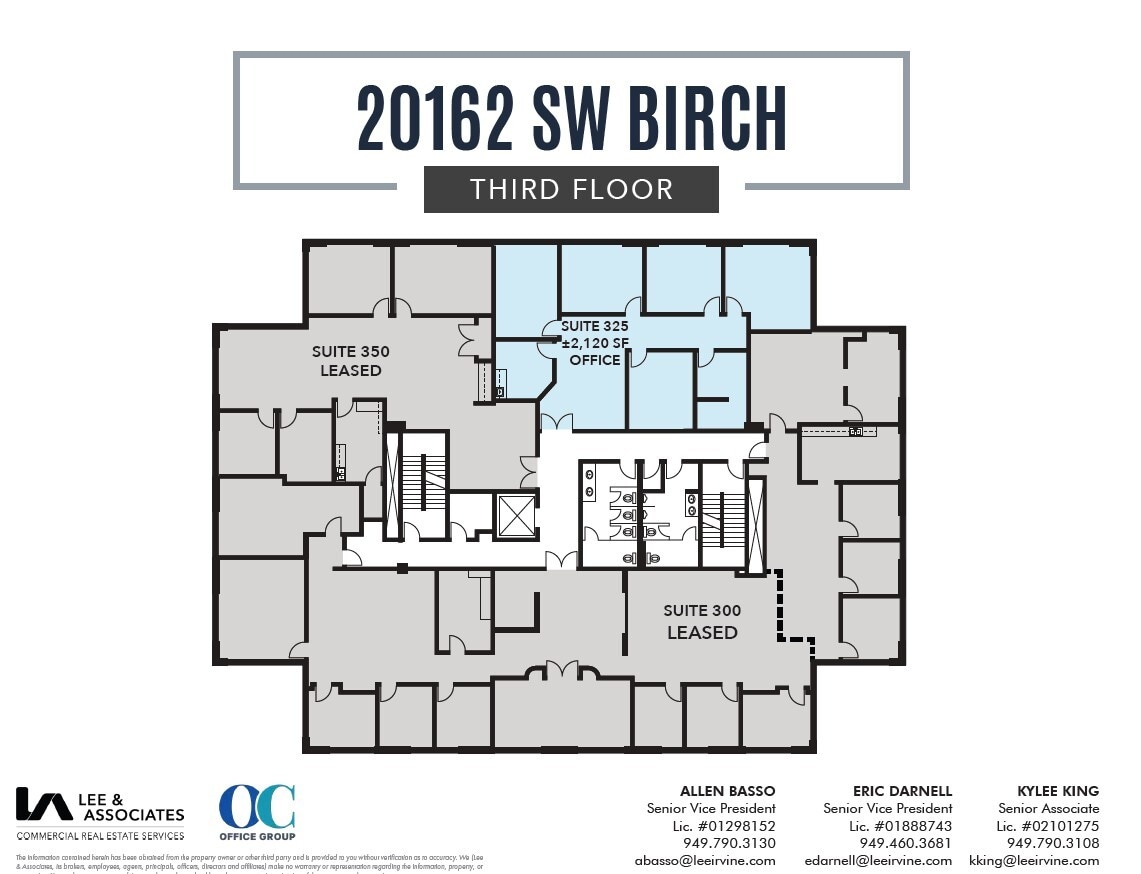 20162 Birch St, Newport Beach, CA à louer Plan d’étage– Image 1 sur 1