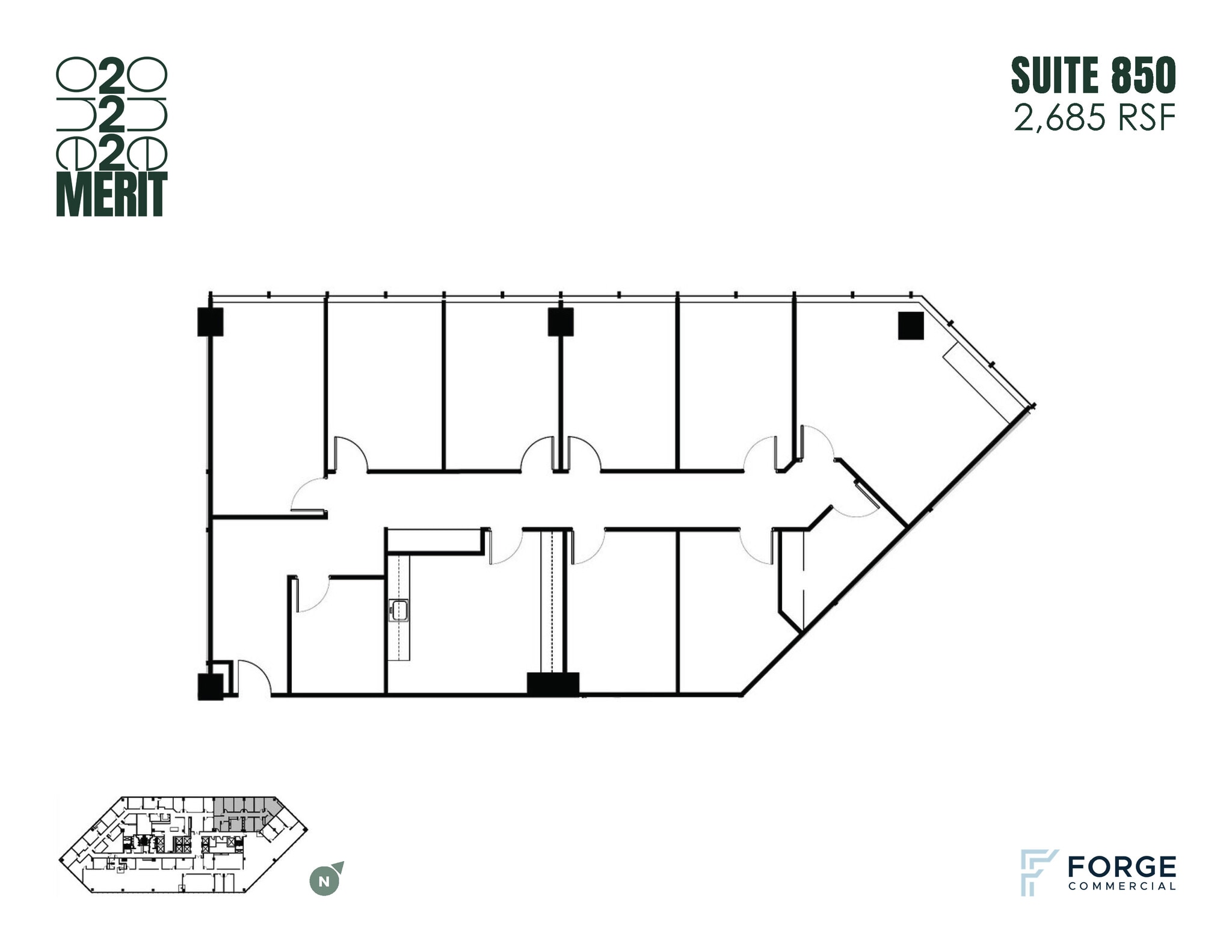 12221 Merit Dr, Dallas, TX à louer Plan d’étage– Image 1 sur 1