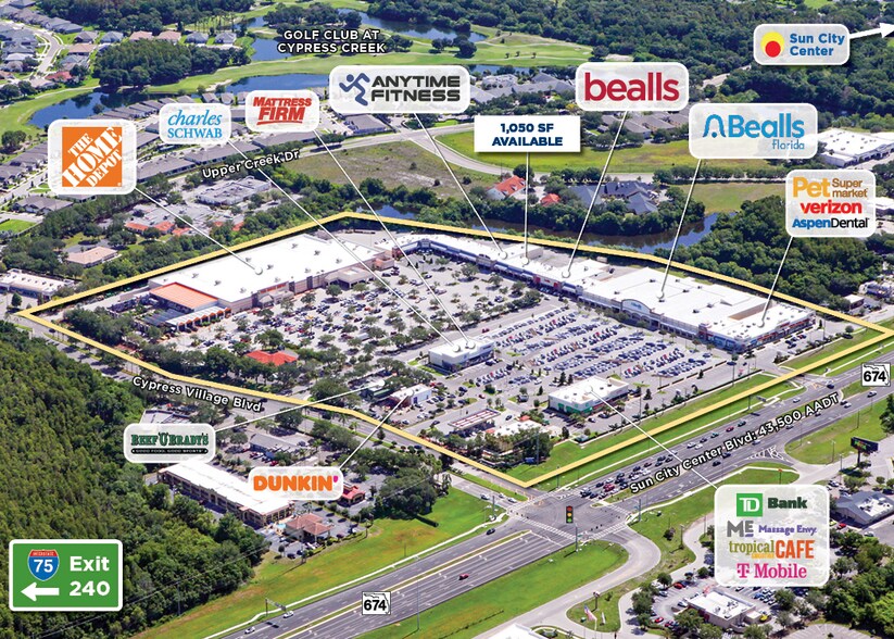 3730-3846 Sun City Center Blvd, Ruskin, FL à louer - Aérien – Image 2 sur 10