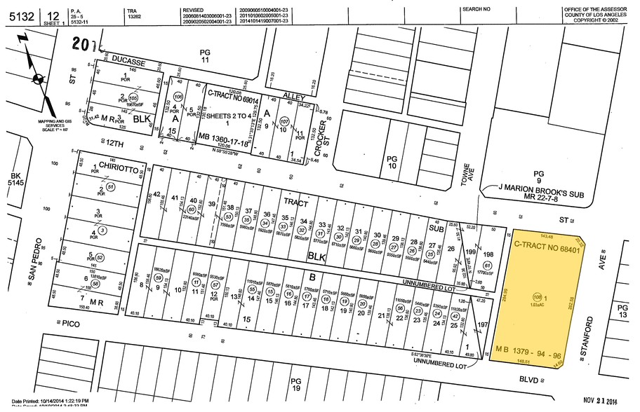 800 E 12th St, Los Angeles, CA à louer - Plan cadastral – Image 2 sur 41