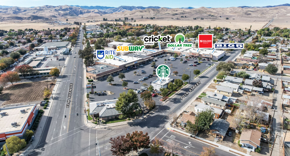 101-203 W Polk St, Coalinga, CA à louer - Aérien – Image 1 sur 1