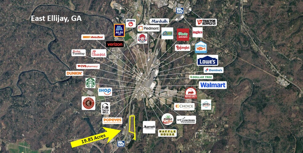 7284 Highway 515, Ellijay, GA à vendre - Aérien – Image 2 sur 7