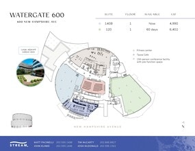 600 New Hampshire Ave NW, Washington, DC à louer Plan d’étage– Image 1 sur 1