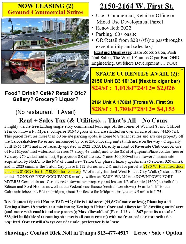 2150 W 1st St, Fort Myers, FL à louer Photo intérieure– Image 1 sur 7