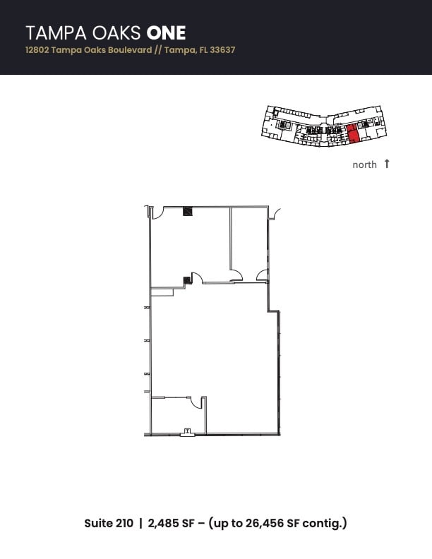 12802 Tampa Oaks Blvd, Tampa, FL à louer Plan d’étage– Image 1 sur 3