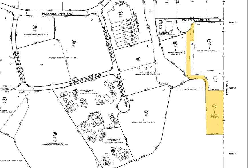 56 Inverness Dr E, Englewood, CO à louer - Plan cadastral – Image 2 sur 17