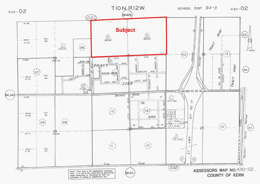Maxwell, Mojave, CA à vendre - Plan cadastral – Image 2 sur 2