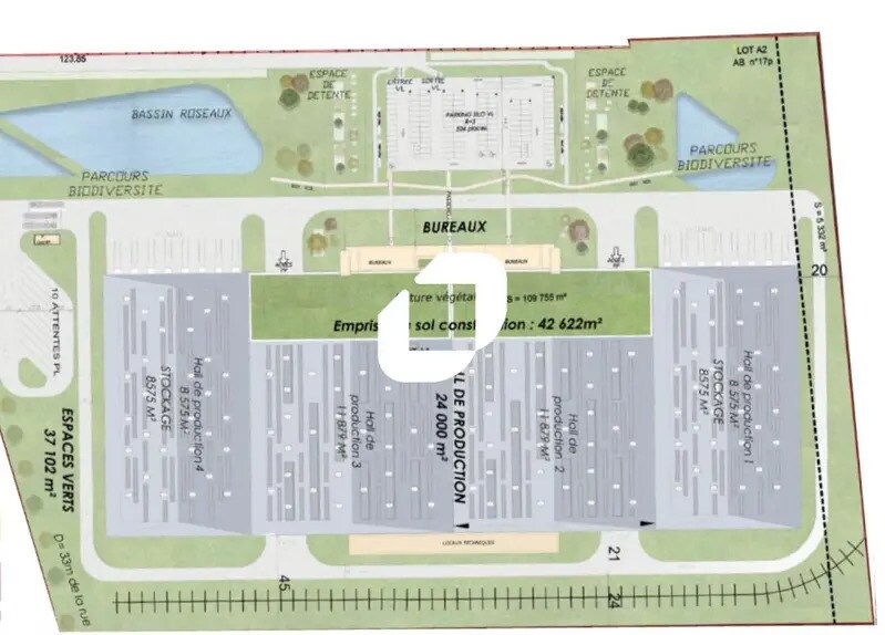 Industriel/Logistique dans Saint-Vulbas à louer - Plan de site – Image 2 sur 2