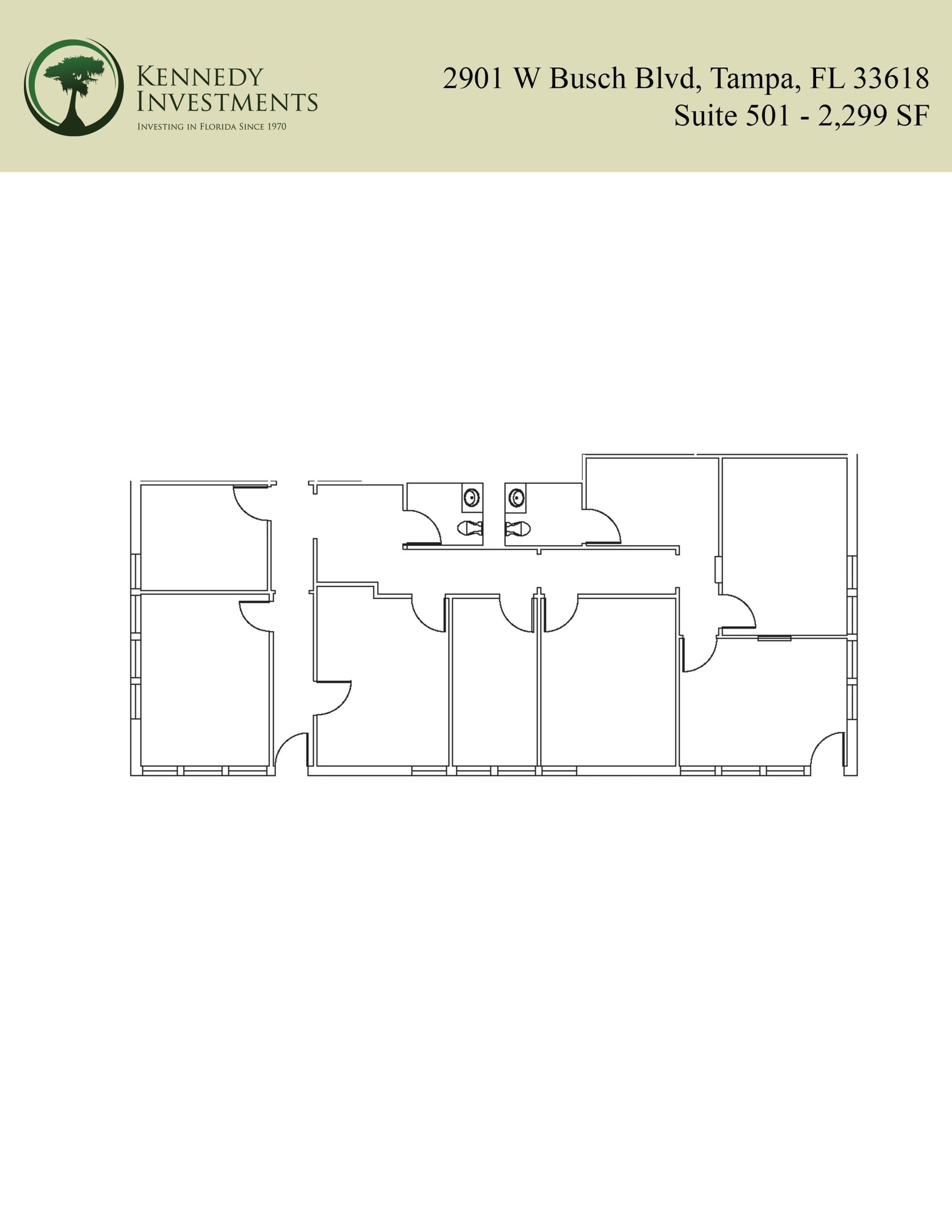 2901 W Busch Blvd, Tampa, FL à louer Plan de site– Image 1 sur 1