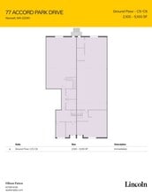 77 Accord Park Dr, Norwell, MA à louer Plan d’étage– Image 2 sur 2