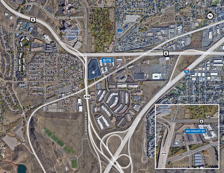 401 Violet St, Golden, CO à louer - Aérien – Image 2 sur 2