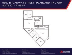 9307 Broadway St, Pearland, TX à louer Plan d’étage– Image 1 sur 1