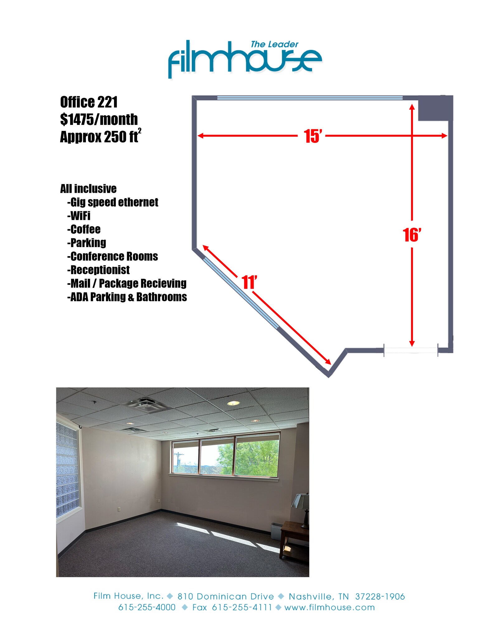 810 Dominican Dr, Nashville, TN à louer Plan d’étage– Image 1 sur 1