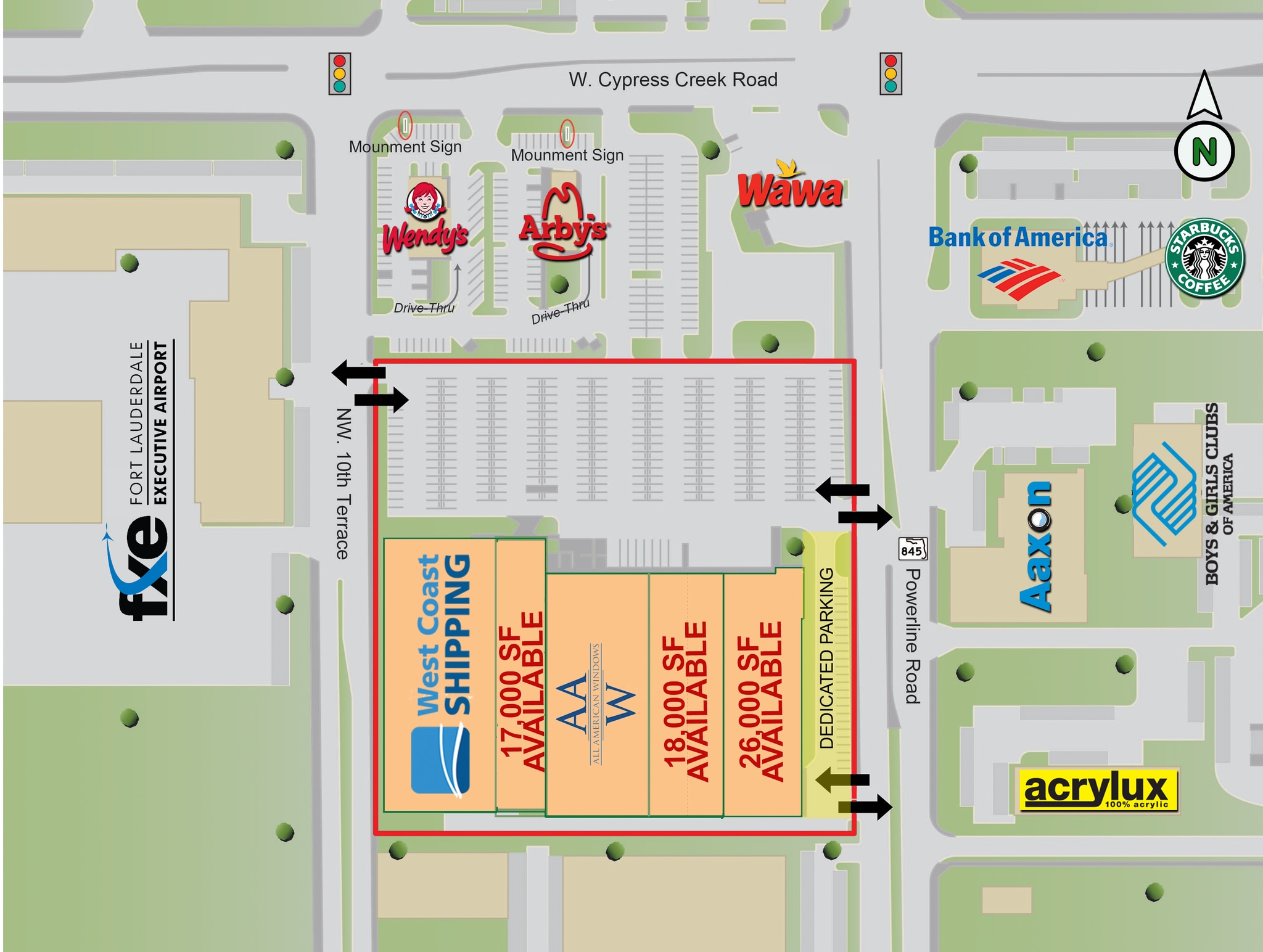 6001 Powerline Rd, Fort Lauderdale, FL à louer Plan de site– Image 1 sur 9