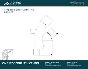 11931 Wickchester Ln, Houston, TX à louer Plan d’étage– Image 1 sur 2
