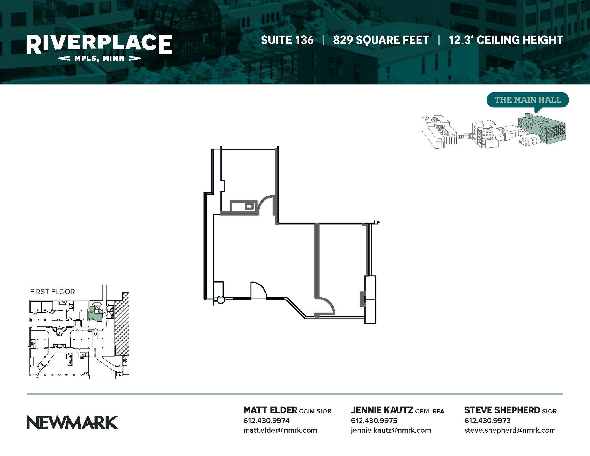 15 Main St SE, Minneapolis, MN à louer Plan d’étage– Image 1 sur 1
