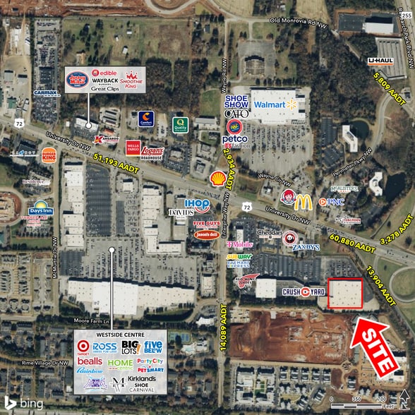 6125 University Dr NW, Huntsville, AL à louer - Aérien – Image 3 sur 4