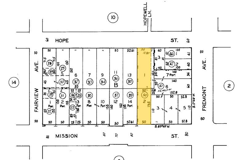 1128-1132 Mission St, South Pasadena, CA à louer - Plan cadastral – Image 2 sur 7