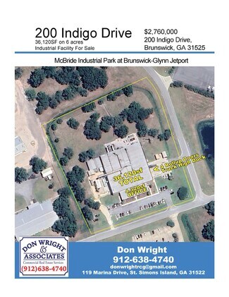 Plus de détails pour 200 Indigo Dr, Brunswick, GA - Industriel/Logistique à vendre