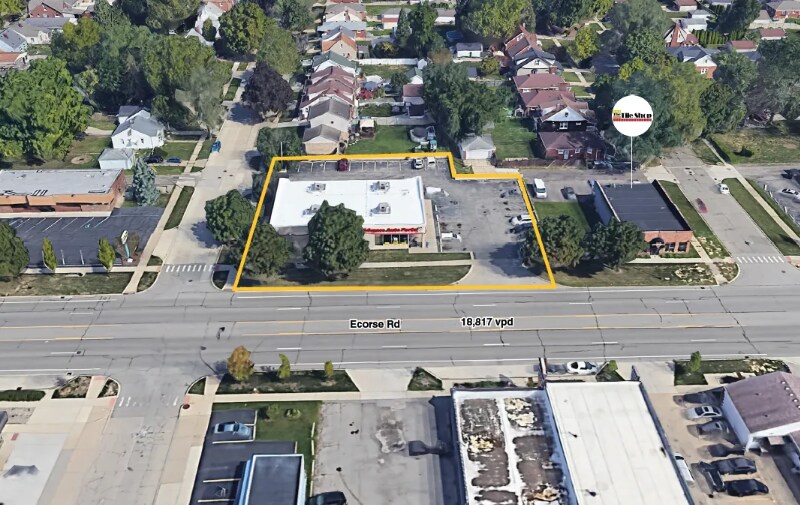 19040 Ecorse Rd, Allen Park, MI à vendre - Aérien – Image 3 sur 4