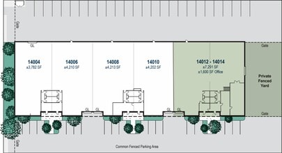 14004-14014 Marquardt Ave, Santa Fe Springs, CA à louer Plan de site– Image 1 sur 3