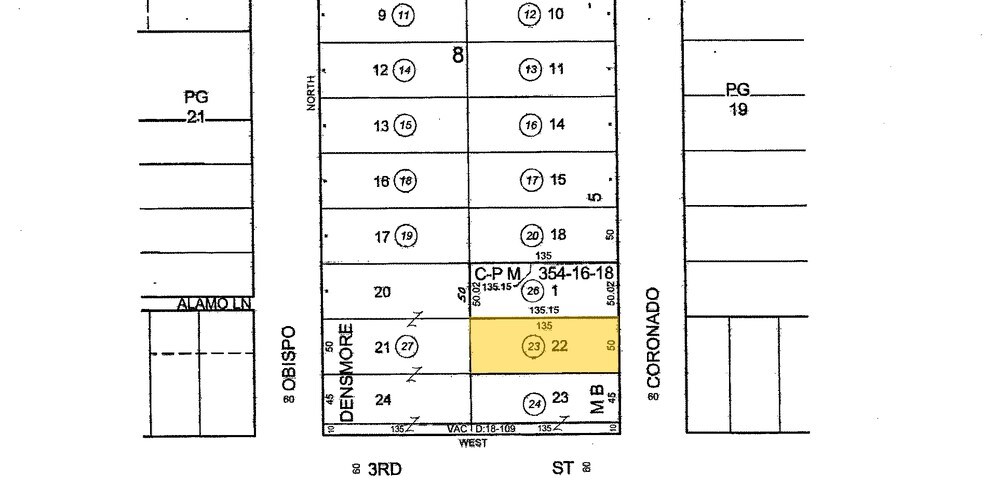 305 Coronado Ave, Long Beach, CA à vendre - Plan cadastral – Image 3 sur 13