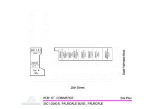 2501-2505 E Palmdale Blvd, Palmdale, CA à louer Plan de site– Image 1 sur 1