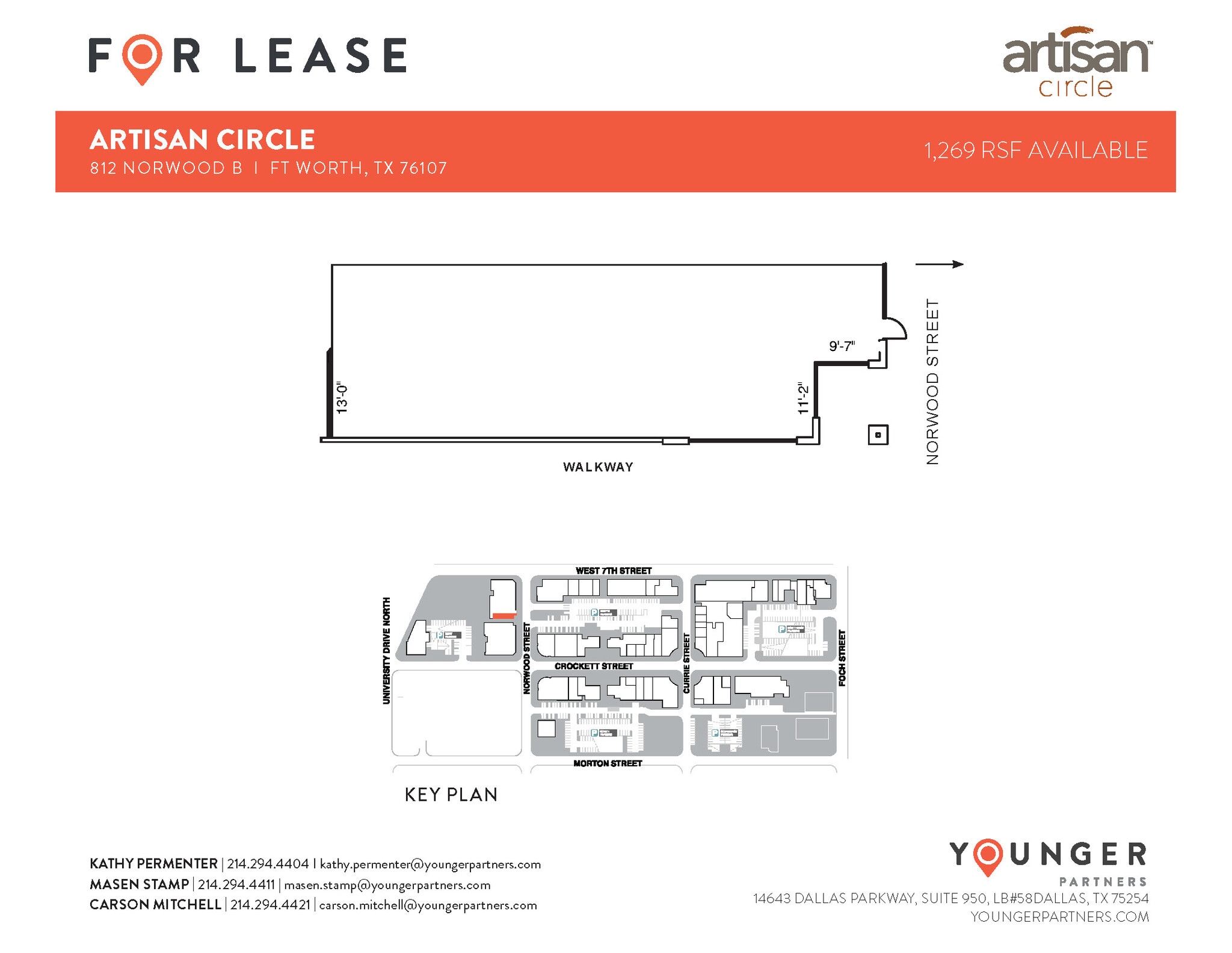 2973 W 7th St, Fort Worth, TX à louer Plan d’étage– Image 1 sur 1