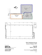 7845 Middlebelt Rd, Romulus, MI à louer Plan d’étage– Image 1 sur 1