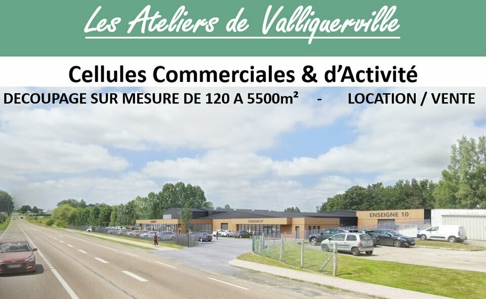 Local d’activités dans Valliquerville à louer Photo de l’immeuble– Image 1 sur 4