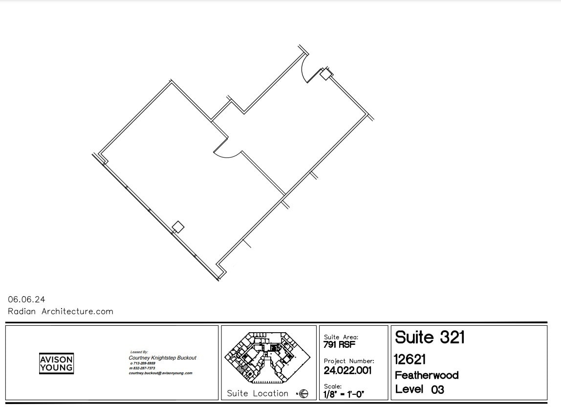 12621 Featherwood Dr, Houston, TX à louer Plan d’étage– Image 1 sur 1